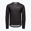 Ciclism bărbați cu mânecă lungă POC Motion Air Jersey uraniu negru