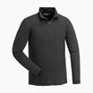 Bluză termoactivă pentru bărbați Pinewood Abisko Merino Base Layer Half Zip smoke black