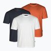 Tricouri pentru bărbați Pinewood 3-Pack 3 buc. white/pine/b.orange