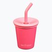 Cană Klean Kanteen Kid's Steel Straw Lid 296 ml rouge red