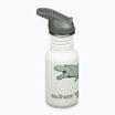 Sticlă turistică pentru copii Klean Kanteen Flip Seal Sport Cap Straw 355 ml dino skate