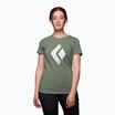 Tricou de alpinism pentru femei Black Diamond Chalked Up verde AP7300523053