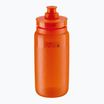 Bidon pentru bicicletă Elite FLY Tex 550 ml clear/orange red