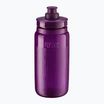 Bidon pentru bicicletă Elite FLY Tex 550 ml clear/purple