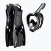 Set de scufundări Cressi Baron + Tonga black/black/black