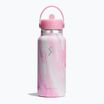 Sticlă termică Hydro Flask Wide Flex Straw Cap Jelly 945 ml pink swirl