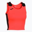 Tricou de alergare pentru femei  Joma Record II Top fluor coral/black