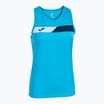 Tank top de tenis pentru femei Joma Court Sleeveless fluor turquoise/navy