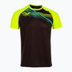 Tricou de alergat pentru bărbați Joma Elite X black/fluor yellow