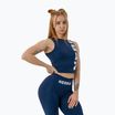 Top de antrenament pentru femei NEBBIA Snatched dark blue