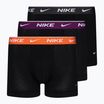 Boxeri pentru bărbați Nike Everyday Cotton Stretch Trunk 3 pary black/violet/orange