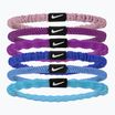 Elastice pentru păr Nike Flex Hair Tie 6 szt. elemental pink/bold berry/white