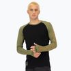 Longsleeve termoactiv pentru bărbați  Mons Royale Temple Merino fern/black