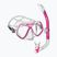 Set de snorkeling Mares Ridley pink/white/clear