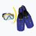 Set de snorkeling pentru copii Mares Nateeva Keewee Junior blue
