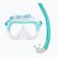 Set de snorkeling  Mares Combo Keewee mint/white/clear