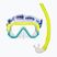 Set de snorkeling pentru copii Mares Combo Keewee Junior yellow/auqa/clear