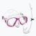 Set de snorkeling pentru copii Mares Tapu Jr pink/white/clear
