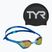 Ochelari înot TYR Tracer-X Elite Racing Mirrored blue/turquoise