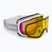 Ochelari de schi pentru femei Giro Moxie white & grey chute/ amber pink/ yellow