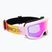 Ochelari de schi pentru copii Giro Chico 2.0 Jr light pink blocks/amber pink