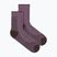 Șosete pentru femei Icebreaker Merino Hike+ Ultralight Quarter grey plum/bittersweet