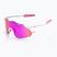 Ochelari de soare 100% Hypercraft XS matte white/pink/hiper vital pink mirror