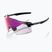 Ochelari de soare 100% Aerocraft gloss black/purple mirror photochromic