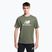 Tricou de antrenament pentru bărbați New Balance Essentials Stacked Logo Co verde NBMT31541DON