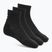 Șosete Under Armour Training Cotton Quarter 3 perechi black/black/white