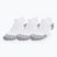 Șosete de alergare Under Armour Dry Run Cushion No Show 3 perechi white/halo gray/reflective