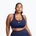 Sutien de antrenament Nike Swoosh Medium Support midnight navy/white