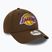 Șapcă pentru bărbați  New Era Repreve 9Forty Los Angeles Lakers dark brown