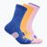 Șosete de alergare HOKA Crew Run Sock 3 pary pink twillight/sherbert/dazzling blue