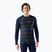 Bluză termică cu mâneci lungi pentru bărbați Smartwool Merino 250 Baselayer Crew Boxed deep navy geo peaks
