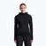 Bluză de trekking pentru femei Icebreaker Merino 200 Realfleece Descender Half Zip Hoodie black