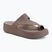 Papuci pentru femei Crocs Getaway Platform Toe Loop truffle