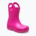 Papuci pentru copii Crocs Handle It Rain Boot Kids pink crush