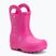 Papuci pentru copii Crocs Handle It Rain Boot Kids Toddler pink crush