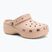 Papuci pentru femei Crocs Classic Platform Clog pink caramel