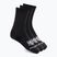 Șosete HOKA Quarter Run Sock 3-Pack black/black/black