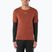 Tricou de alergare pentru bărbați Salomon Sense Aero GFX Tee SS burnt umber/coffee bean