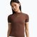 Tricou pentru femei Nike Gloss Fitted Top light chocolate