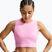 Tricou pentru femei Nike Pro pink rise/white