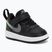 Încălțăminte pentru copii Nike Court Borough Low black/smoke grey/white/illusion green