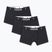 Boxeri bărbați Nike Jordan Flight Cotton Trunk 3pk negri