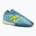Încățăminte de fotbal New Balance Tekela Team Low V5 IN metallic blue/alkaline green/team navy