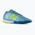 Încățăminte de fotbal New Balance Tekela Team Low V5 IN metallic blue/alkaline green/team navy