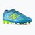 Încălțăminte de fotbal pentru copii New Balance Tekela Team V5 FG metallic blue/alkaline green