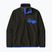 Bluză fleece pentru bărbați Patagonia Lightweight Synchilla Snap-T Pullover black w/p6 blue